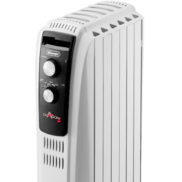 Calorifer electric cu ulei DeLonghi Dragon 4 TRD40615 White , 1500 W, 6 secțiuni photo 3