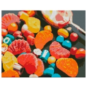 Pictură pe numere Strateg Bucuria de a avea o poftă de dulce FA40797 50 x 40 cm, P&acirc;nză