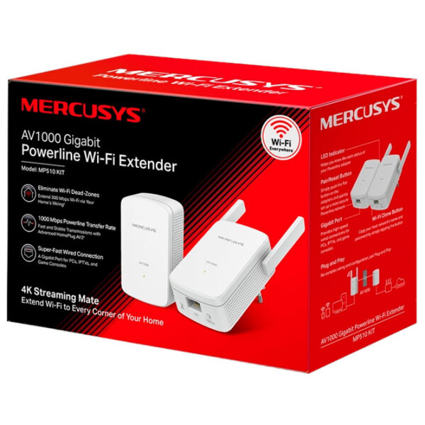 Adaptor de rețea Mercusys MP510 KIT White  photo 4