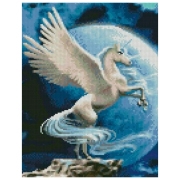 Pictură pe numere Strateg Unicorn HX421 40 x 30 cm, P&acirc;nză