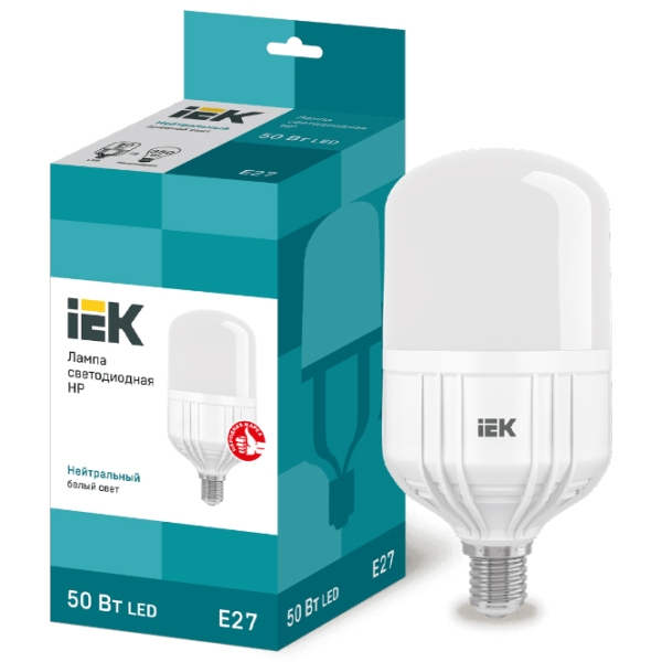 Лампочка светодиодная IEK HP LLE-HP-50-230-40-E27 E27 | 50 Вт | White photo 3