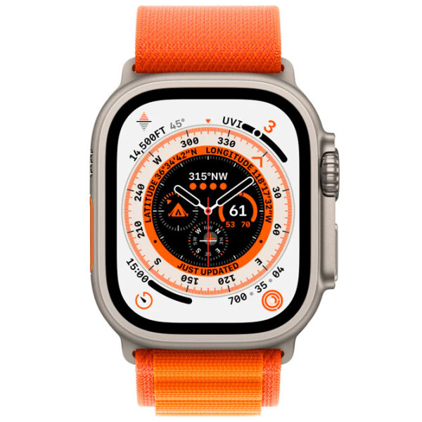 Ceas inteligent Apple Watch Ultra Orange 1.92" | 49 mm | Titan/ Fluoroelastomer
| MQFJ3 photo 2