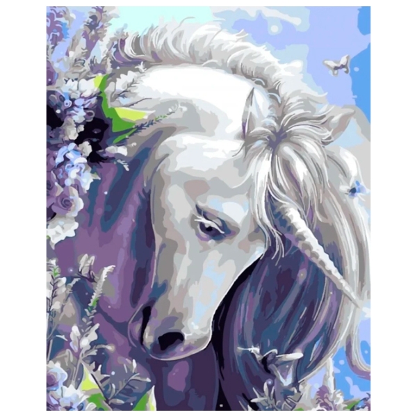 Pictură pe numere Strateg Unicorn din poveste SS-6415 40 x 30 cm, P&acirc;nză photo 1