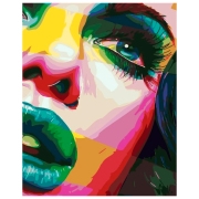 Pictură pe numere Strateg Pop art SY6298 50 x 40 cm, P&acirc;nză