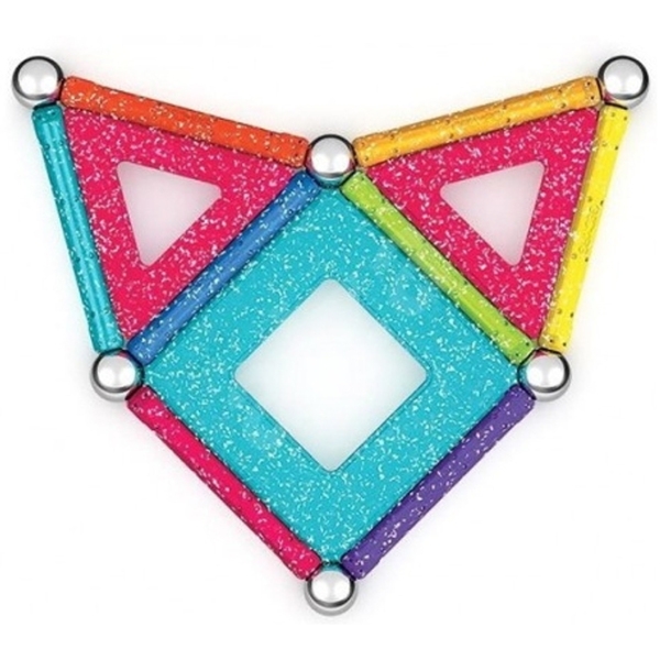 Конструктор Geomag Glitter Panels Recycled Разноцветный Количество деталей 35, 3+ photo 2