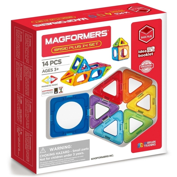 Конструктор Magformers Basic Plus Разноцветный Количество деталей 14, 3+ photo 1