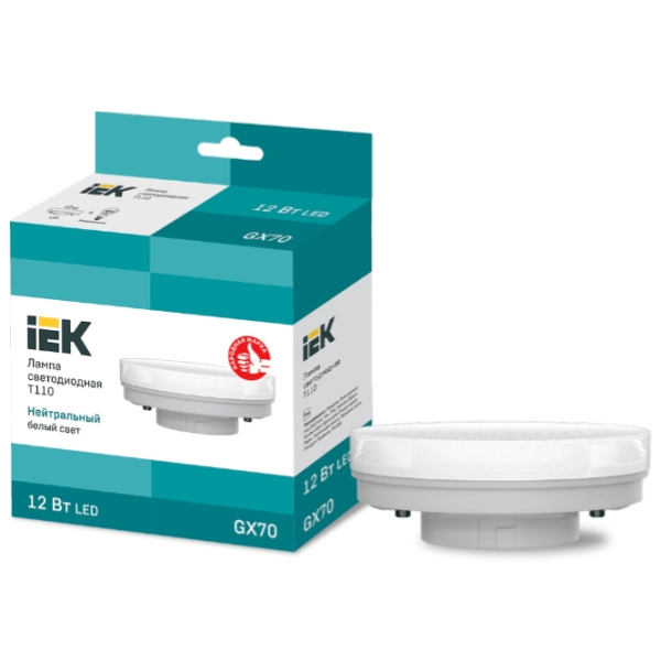 Лампочка светодиодная IEK LED T110 LLE-T110-12-230-40-GX70 GX70 | 12 Вт | White photo 3