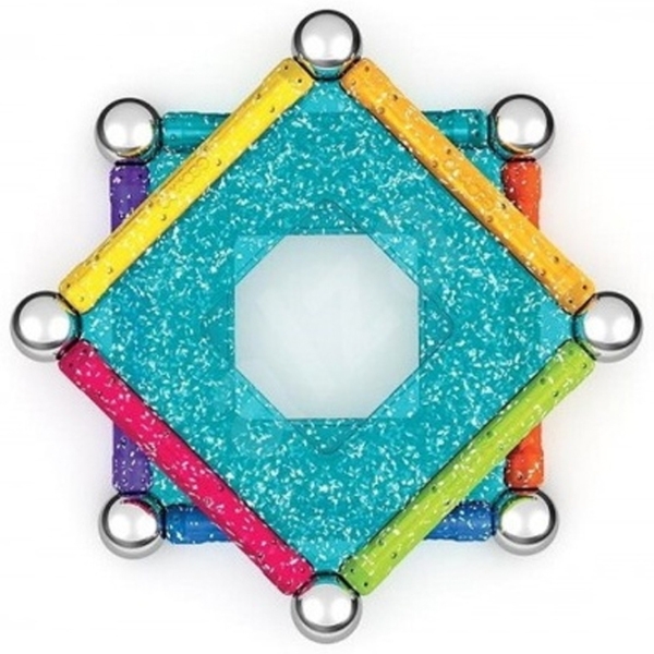 Конструктор Geomag Glitter Panels Разноцветный Количество деталей 22, 3+ photo 1