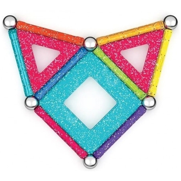 Конструктор Geomag Glitter Panels Разноцветный Количество деталей 22, 3+ photo 2