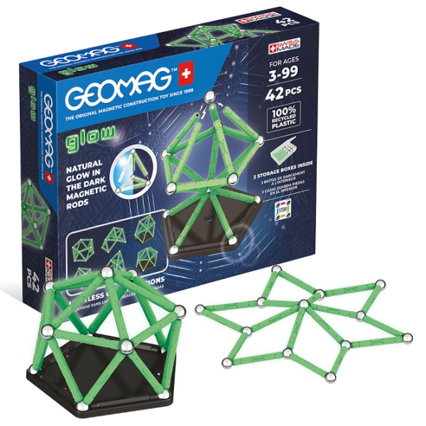Конструктор Geomag Glow Зеленый Количество деталей 42, 3+ photo 1
