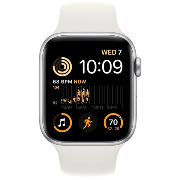 Ceas inteligent Apple Watch SE 2022 Silver 1.57" | 44mm | Aluminiu/ Silicon
| MNTJ3 photo 2
