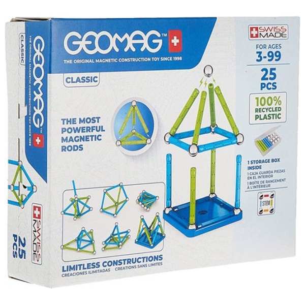 Конструктор Geomag Classic Разноцветный Количество деталей 25, 3+ photo 1
