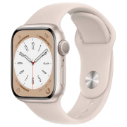Ceas inteligent Apple Watch Series 8 Starlight 1.9" | 41 mm | Aluminiu/ Silicon
| MNU93