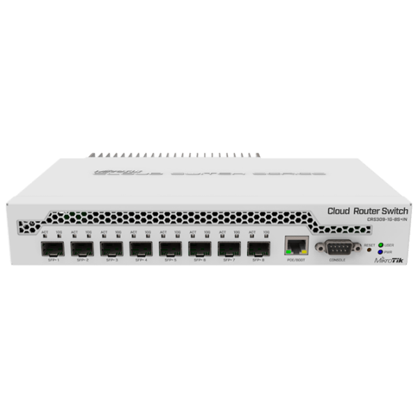 Switch Mikrotik CRS309-1G-8S+IN White 162 Gbit/ s photo 1