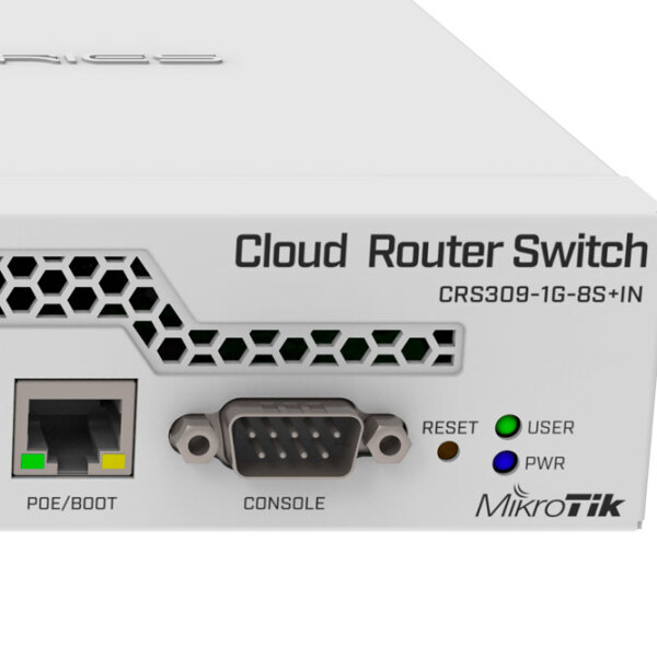 Switch Mikrotik CRS309-1G-8S+IN White 162 Gbit/ s photo 4