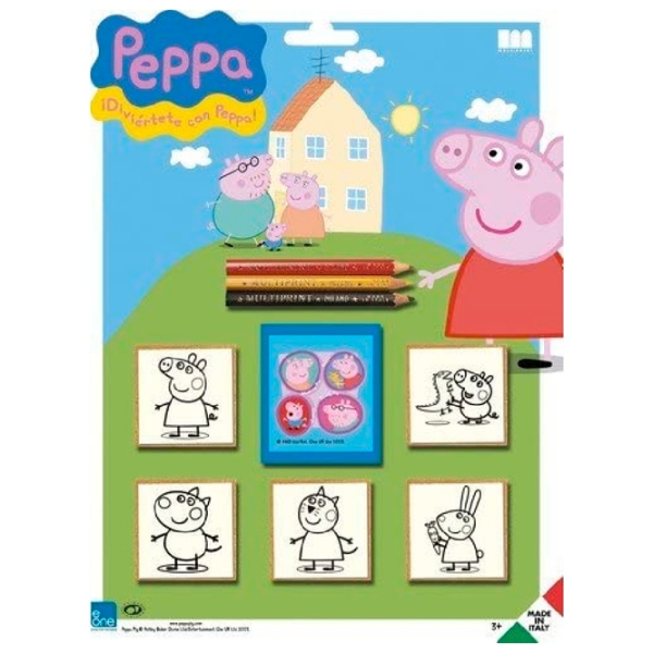 Креативный набор Multiprint Блистерный набор из 5 штампов - Peppa Pig 5875 Разноцветный Для детей, 3+ photo 1
