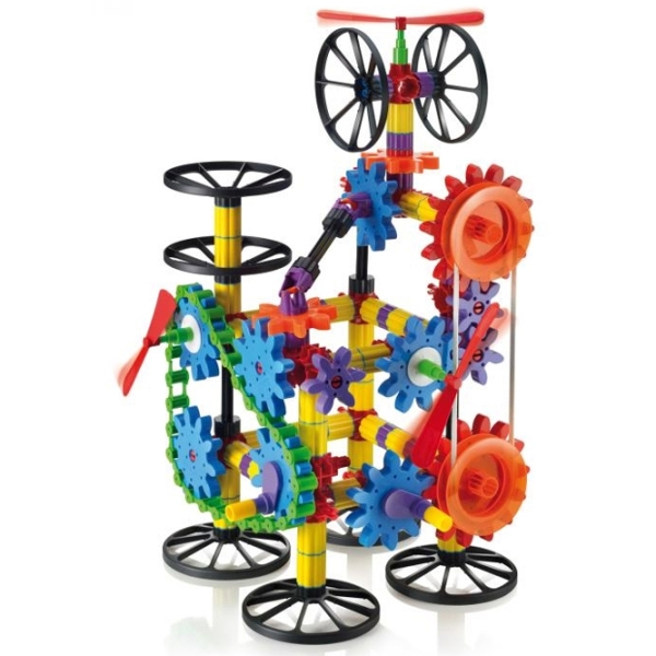 Constructor Quercetti Georello 3D Gears Multicolor Numărul de piese 266, 5+ photo 2