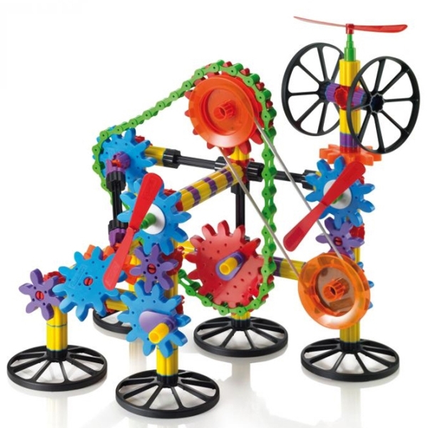 Constructor Quercetti Georello 3D Gears Multicolor Numărul de piese 266, 5+ photo 3