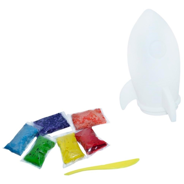 Set de creație Strateg Rocket light night 30709 Multicolor Pentru copii, 3+ photo 1