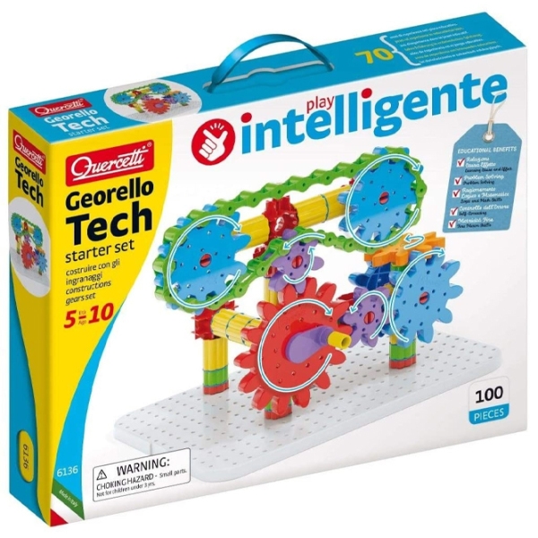 Constructor Quercetti Georello Tech Multicolor Numărul de piese 100, 5+ photo 1