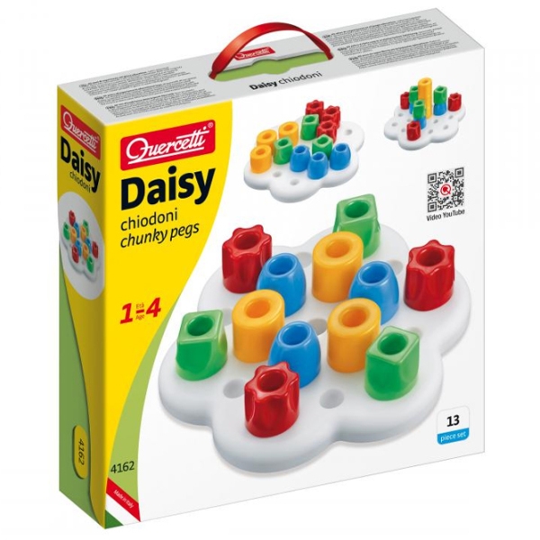 Constructor Quercetti GeoKid Daisy Basic Multicolor Numărul de piese 12, 1+ photo 1