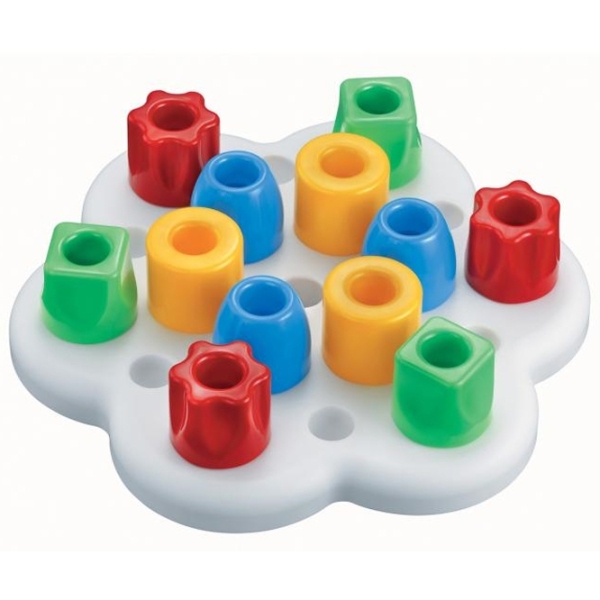 Constructor Quercetti GeoKid Daisy Basic Multicolor Numărul de piese 12, 1+ photo 2