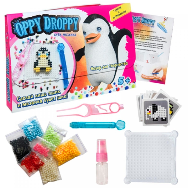 Set de creație Strateg Oppy Droppy 30610 Multicolor Pentru copii, 5+ photo 1