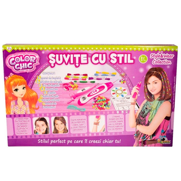 Set de creație Noriel Color Chic Șuvițe Cu Stil INT6055 Pink Pentru copii, 5+ photo 3