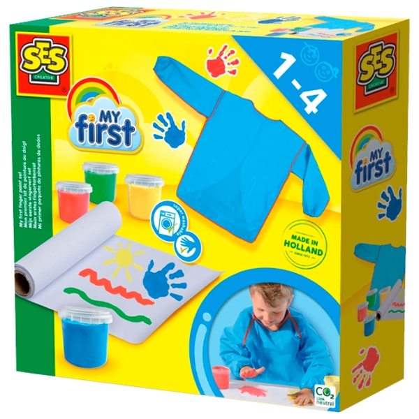 Set de creație SES My First Finger-Paint 4 color 14413S Multicolor Pentru copii, 1+ photo 3