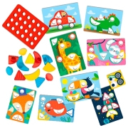 Set de creație SES My first - Mosaic with shapes 14420S Multicolor Pentru copii, 3+