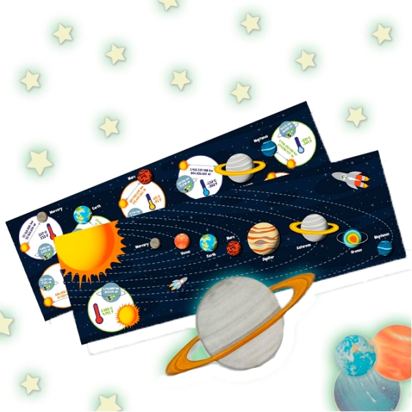Set de creație SES Glowing solar system 25123S Multicolor Pentru copii, 3+ photo 2