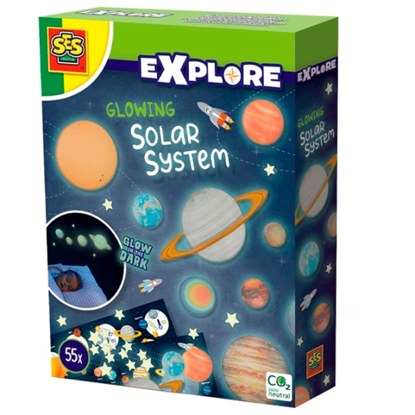 Set de creație SES Glowing solar system 25123S Multicolor Pentru copii, 3+ photo 3