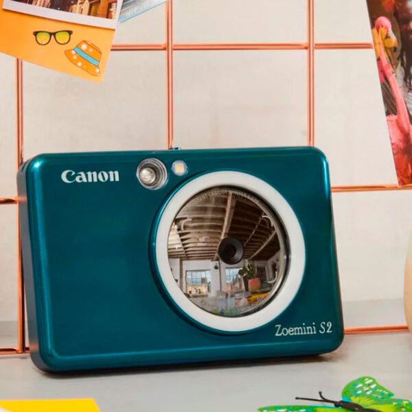 Cameră Foto Instant Canon Zoemini S2 ZV223 RG + Teal , 8 MP, f/ 2.2 photo 4