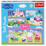 Puzzle 2D Trefl 3+1 Peppa Pig (90997) cumpără in Chisinau