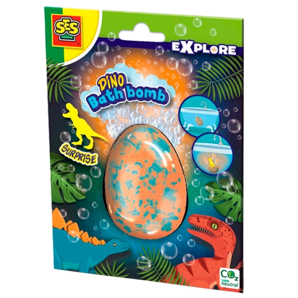 Set de creație SES Dino bath bomb surprise 25125S Multicolor Pentru copii, 3+ photo 4