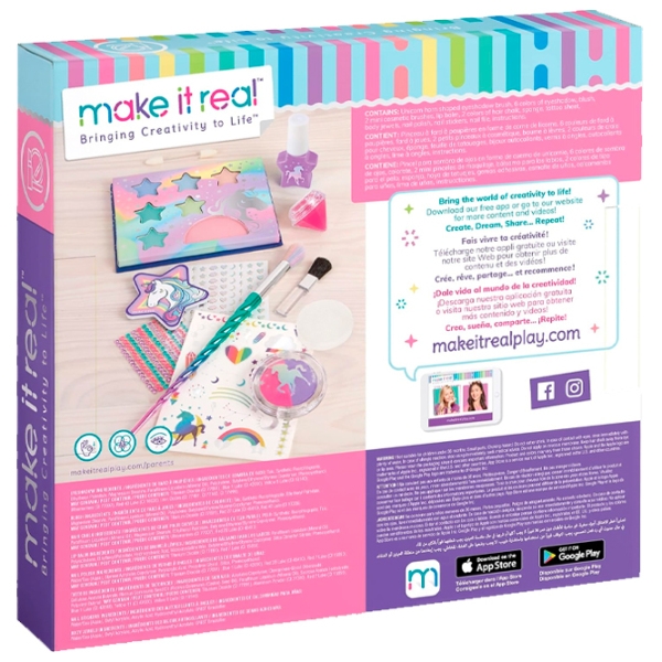 Креативный набор Make It Real Deluxe Unicorn Makeup Set 2461M Разноцветный для девочек, 8+ photo 5