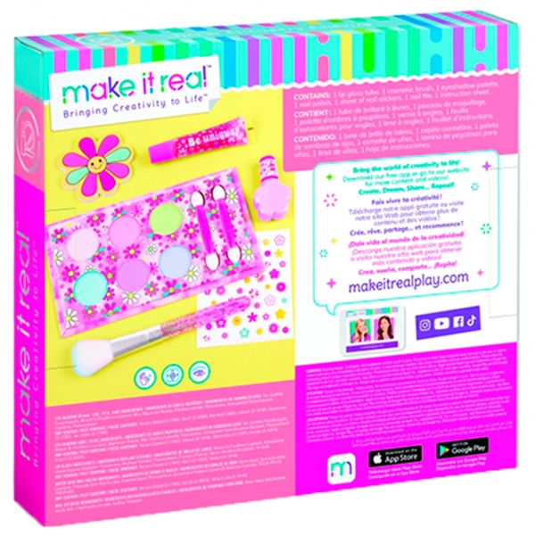 Set de creație Make It Real Love and Daisies Cosmetic set 2465M Multicolor pentru fetițe, 8+ photo 3