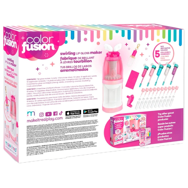 Set de creație Make It Real Color Fusion: Lip Gloss Maker 2562M Multicolor pentru fetițe, 6+ photo 5