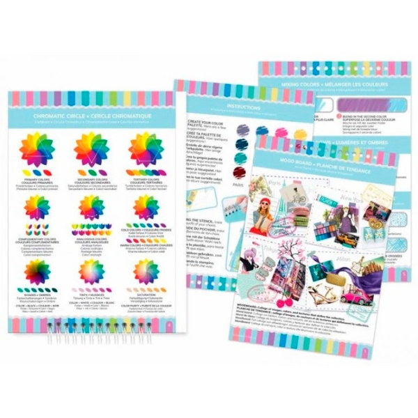 Set de creație Make It Real Fashion Design Sketchbook: City Style 3207M Multicolor pentru fetițe, 6+ photo 3
