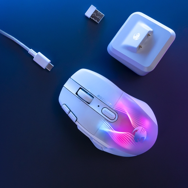 Мышь ROCCAT Kone XP Air Белый Беспроводные / 19000 dpi photo 4