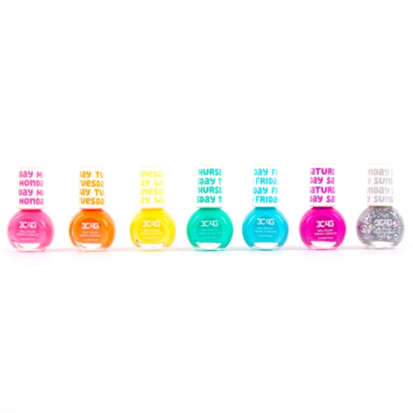Креативный набор Make It Real Rainbow Days of the week Nail Polish 10007M Разноцветный для девочек, 8+ photo 3