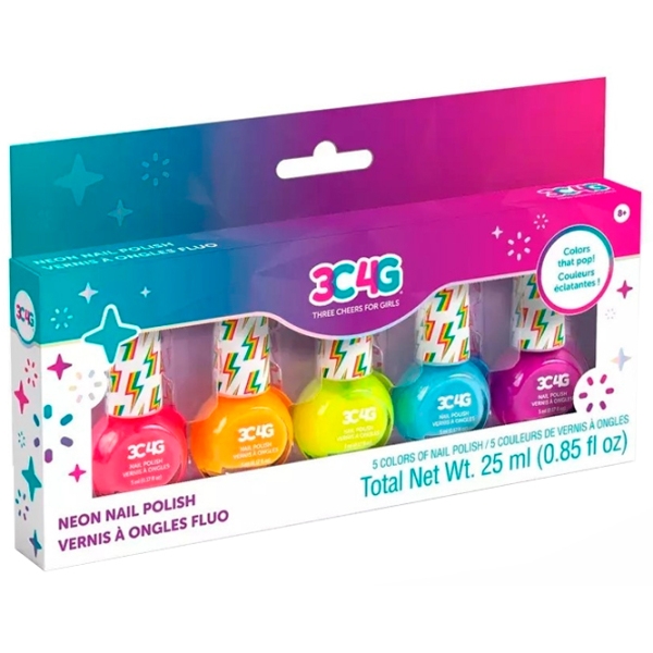 Креативный набор Make It Real Neon Nail Polish 10014M Разноцветный для девочек, 8+ photo 1