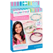 Креативный набор Make It Real Rainbow Bling Bracelets 1206M Разноцветный Для девочек, 8+