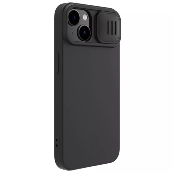 Husă pentru smartphone Apple iPhone 15 (CamShield Silky Magnetic) Elegant Black Nillkin, TPU, Back photo 2