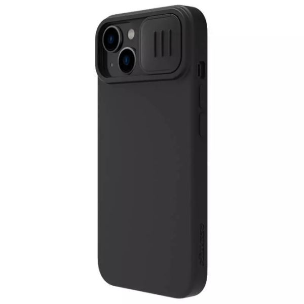 Husă pentru smartphone Apple iPhone 15 (CamShield Silky) Elegant Black Nillkin, TPU, Back photo 2