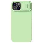 Husă pentru smartphone Apple iPhone 15 (CamShield Silky) Mint Green Nillkin, TPU, Back