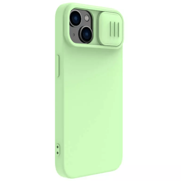 Чехол для смартфона Apple iPhone 15 (CamShield Silky) Mint Зелёный Nillkin, TPU, Back photo 3
