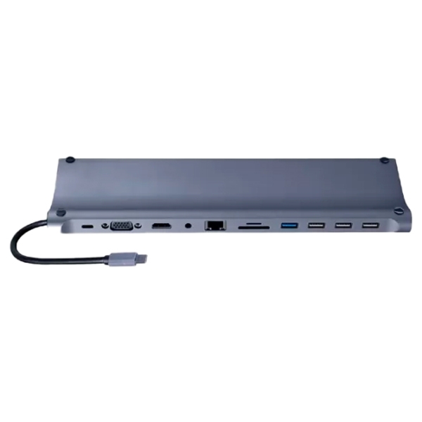Adapter Cablexpert A-CM-COMBO11-01 Gray USB Type-C photo 2