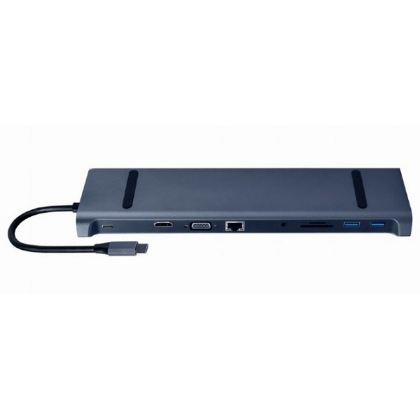 Adapter Cablexpert A-CM-COMBO10-01 Gray USB Type-C photo 2
