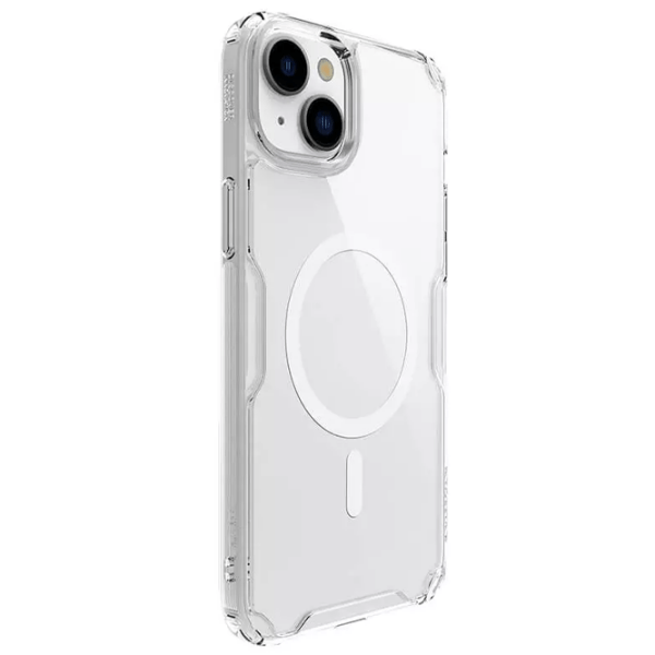 Husă pentru smartphone Apple iPhone 15 (Nature Pro Magnetic) White Transparent Nillkin, PC, Back photo 2